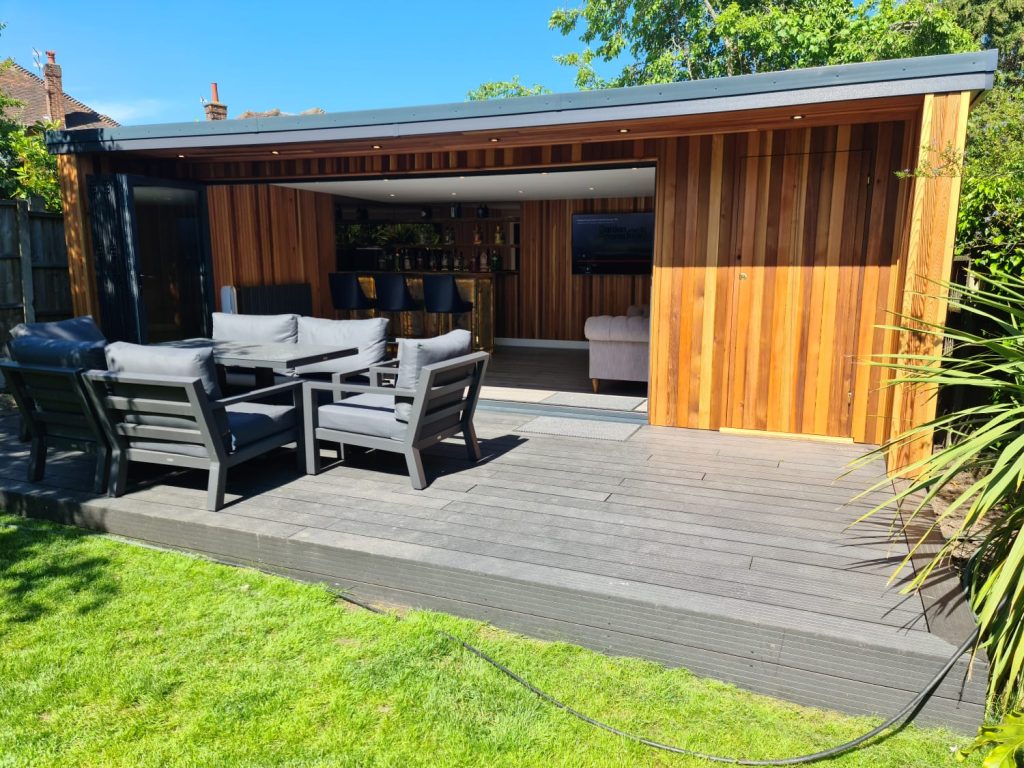 outdoor dining area