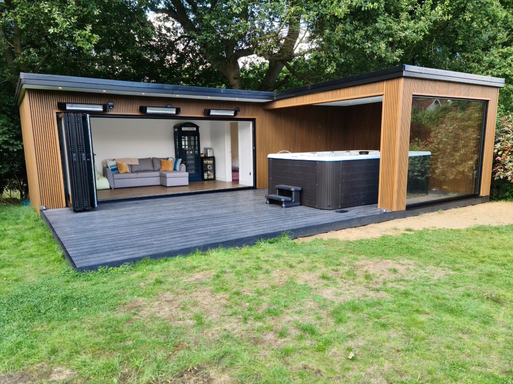 hot tub garden room