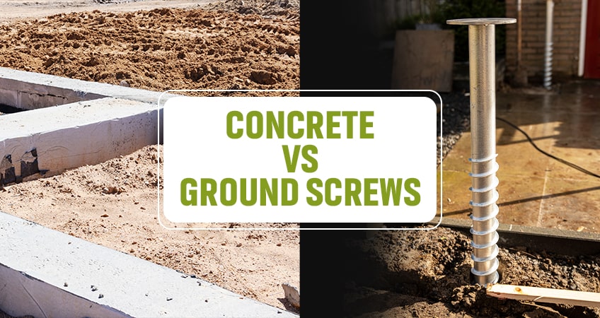 Concrete vs Ground Screws: Which is Best for Garden Rooms?
