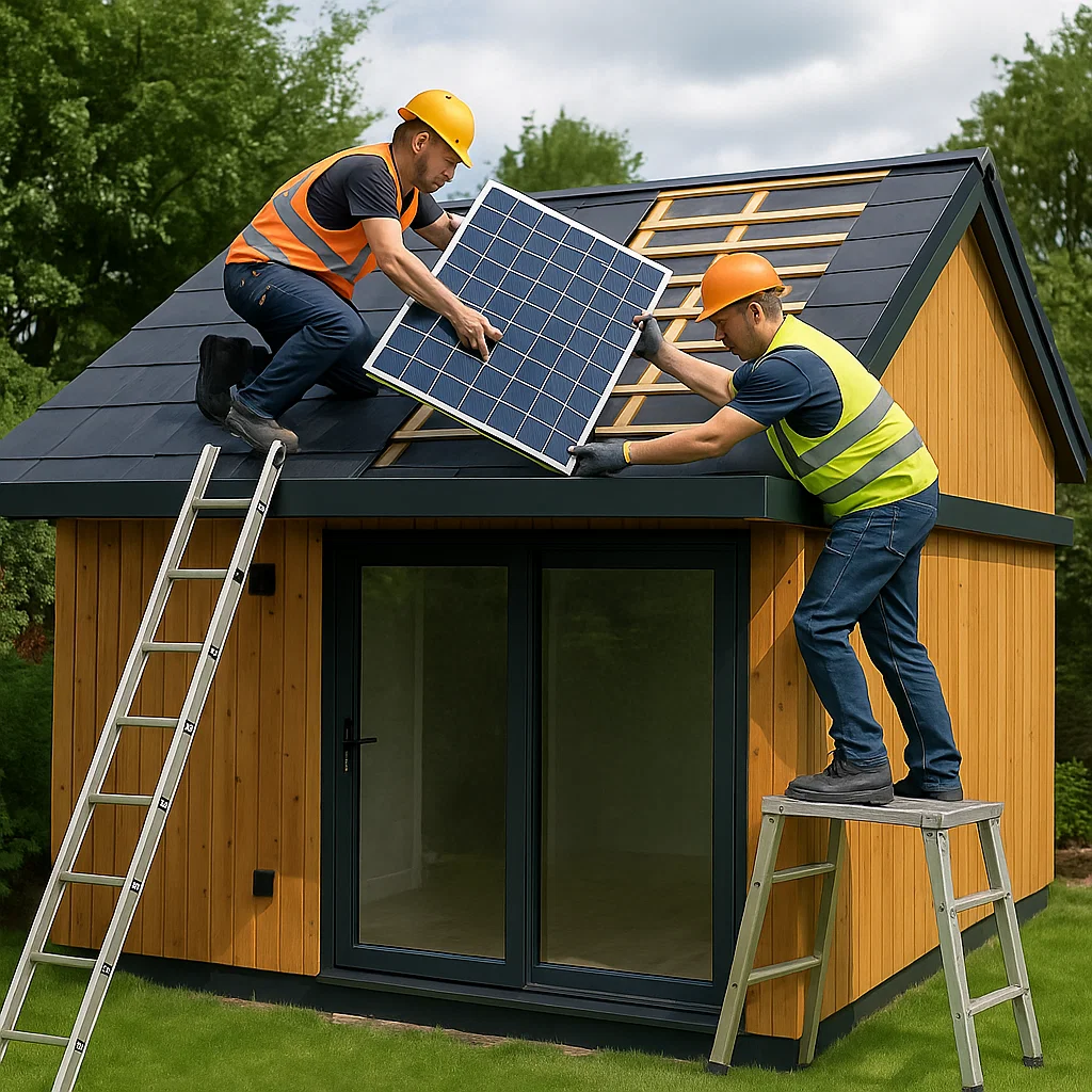 hybrif roof for garden room