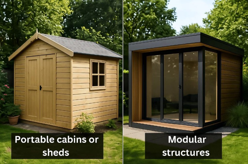 alternatives to permanent garden rooms